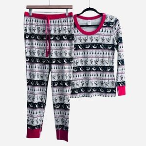 NWOT Disney The Nightmare Before Christmas Pajama Set Organic Cotton M